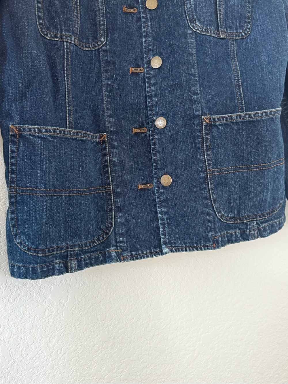 LRL Lauren Jeans Co by Ralph Lauren Dark Indigo Denim Blazer Jacket - Picture 3 of 9